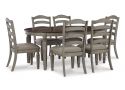 Extendable ( 4 to 6 Seaters ) Wooden Oval Dining Table Set of 6 Chairs  - Panuara